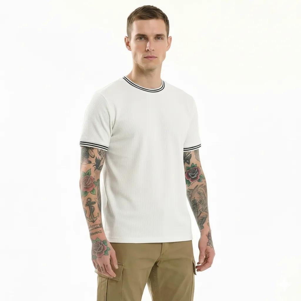 Octave Men Off White T-shirt