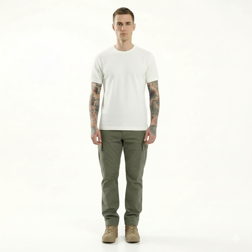 Octave Men Off White T-shirt
