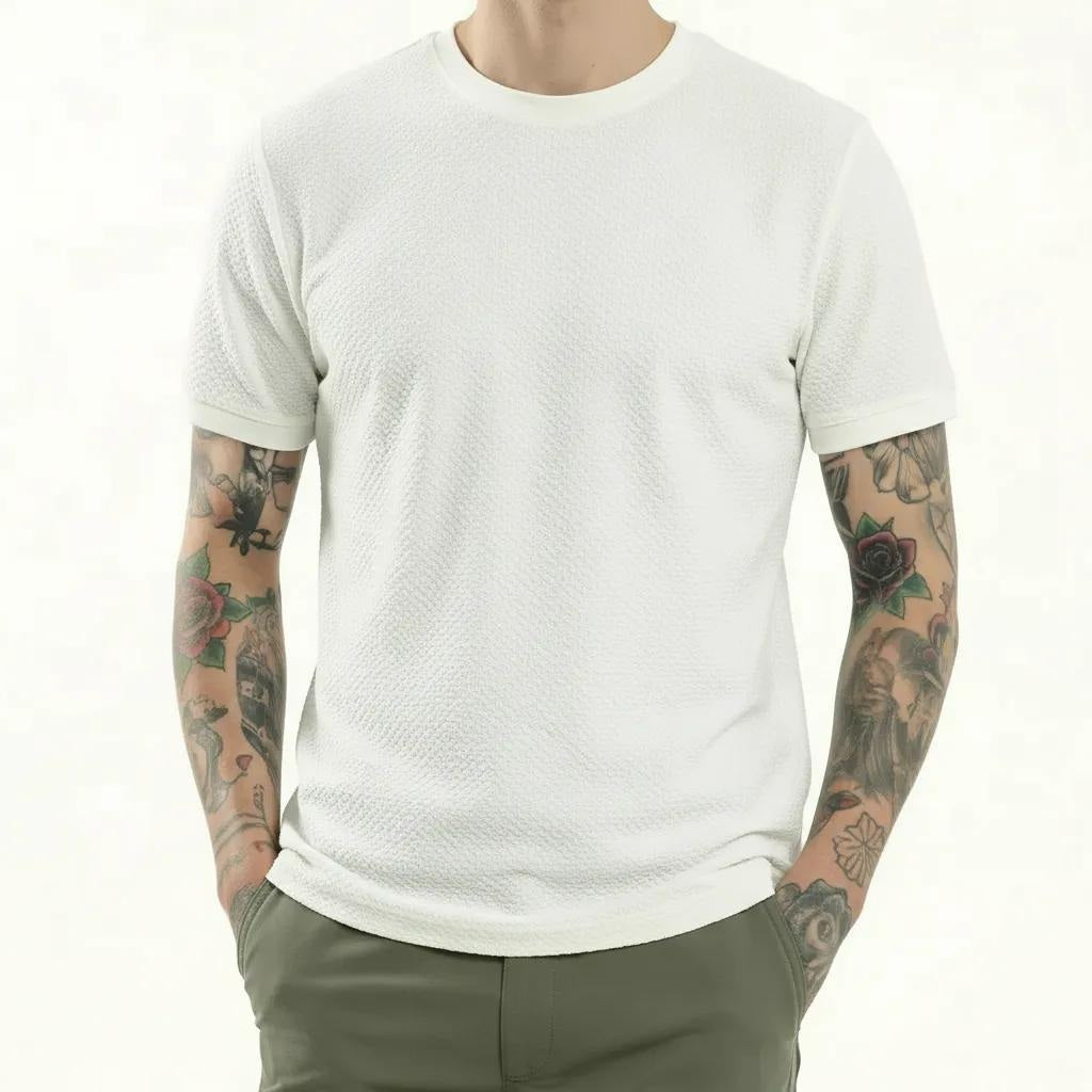 Octave Men Off White T-shirt