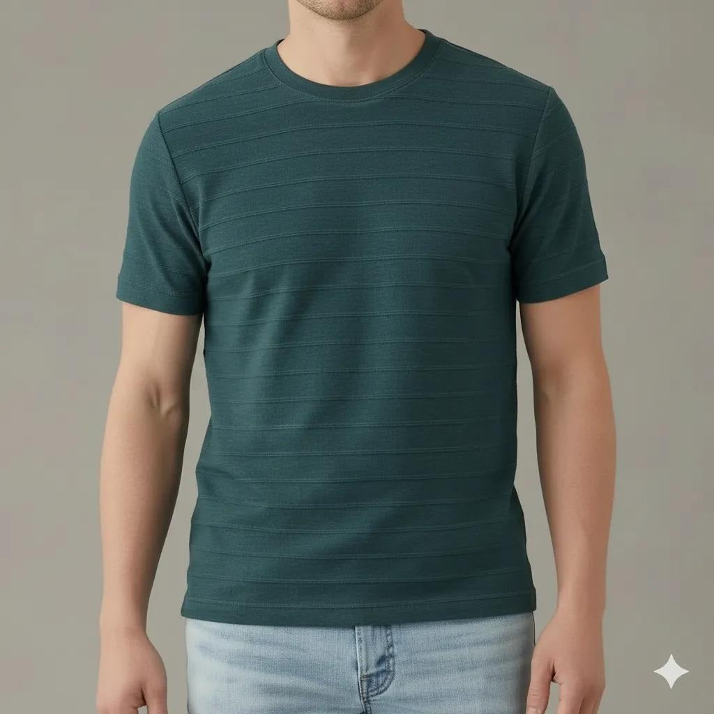 Men Pacific Round Neck  Solid T-shirt