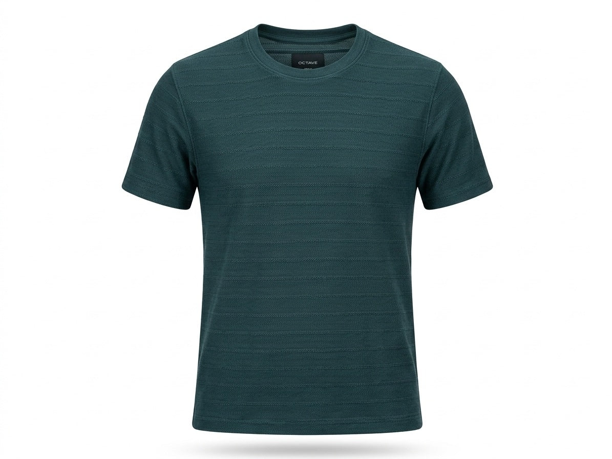 Men Pacific Round Neck  Solid T-shirt