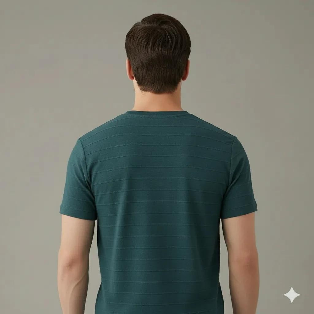 Men Pacific Round Neck  Solid T-shirt
