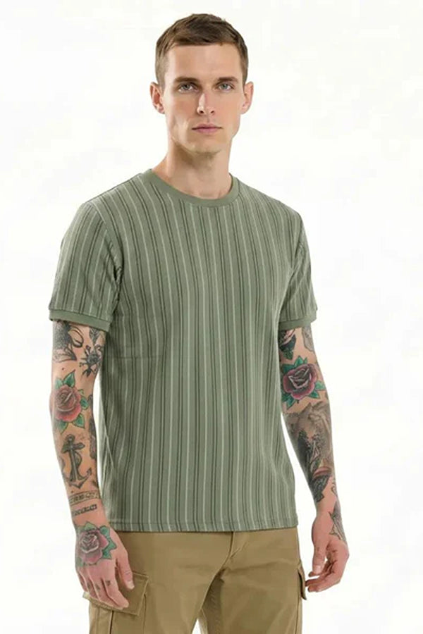 Men Striped T-shirt