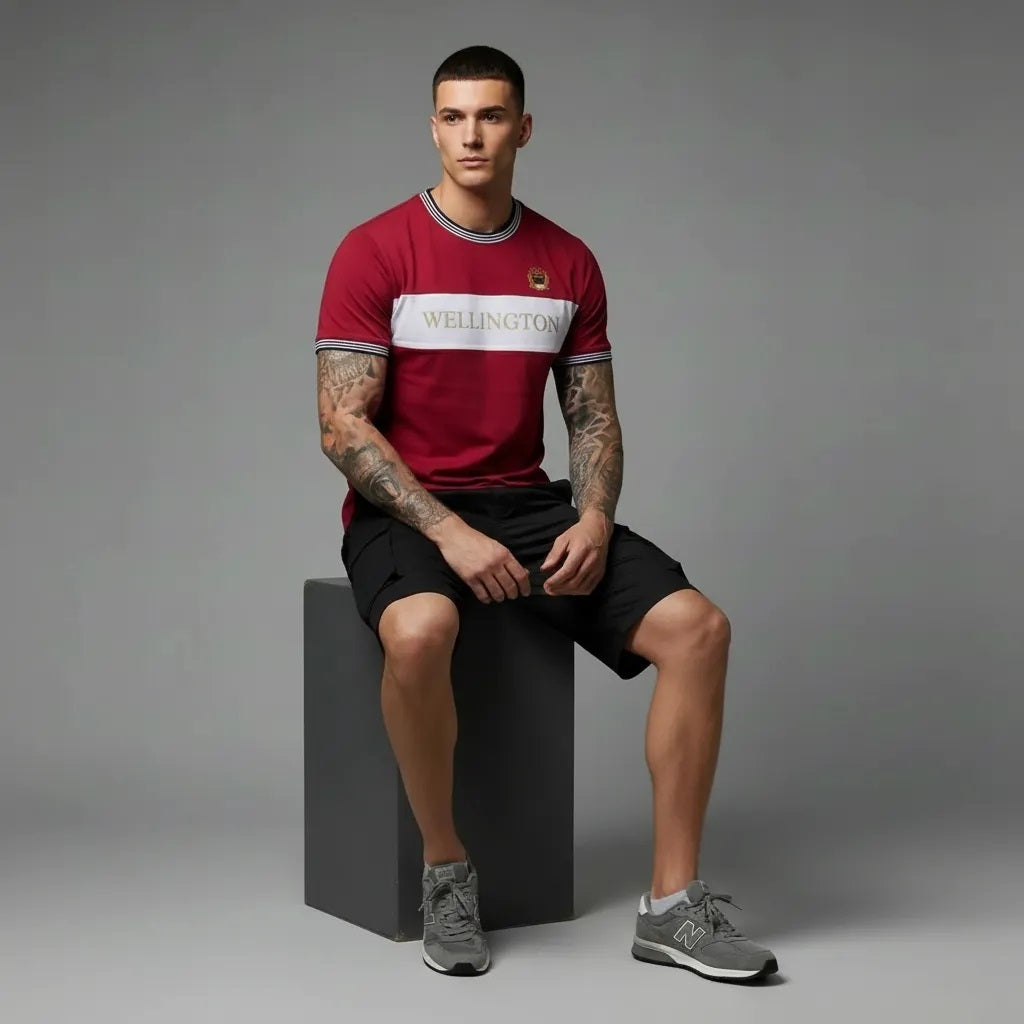 Men Colourblocked T-shirt