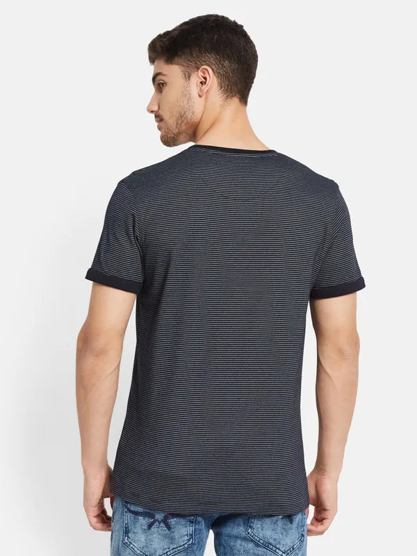 Basic Stripes T-Shirt With Chest Pocket