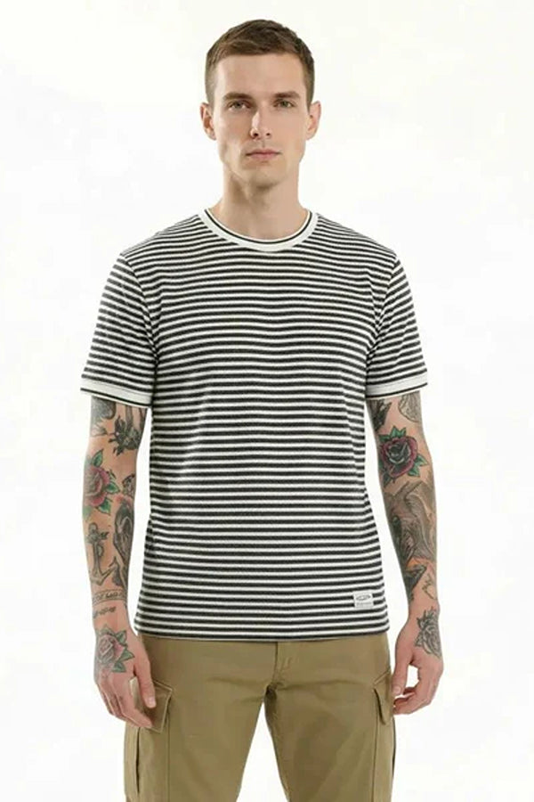 Octave Men Striped T-shirt