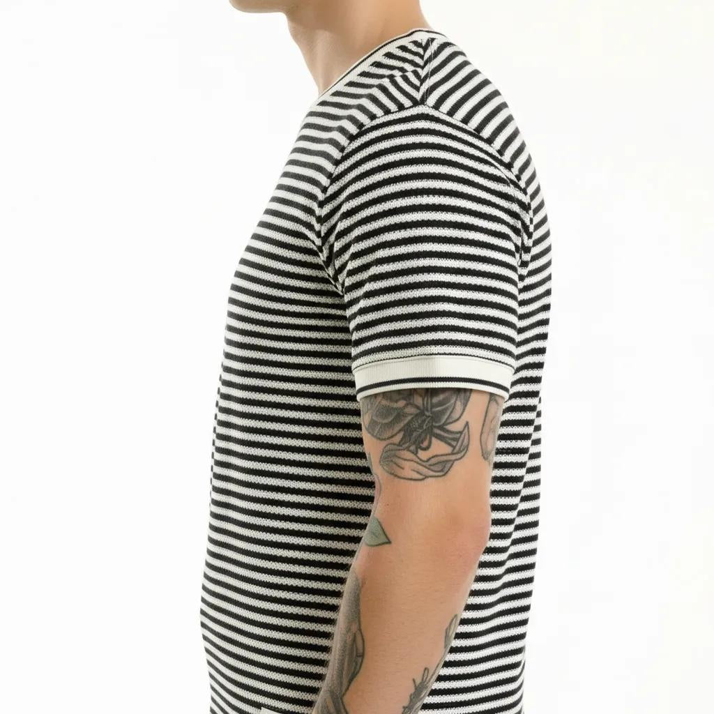 Octave Men Striped T-shirt