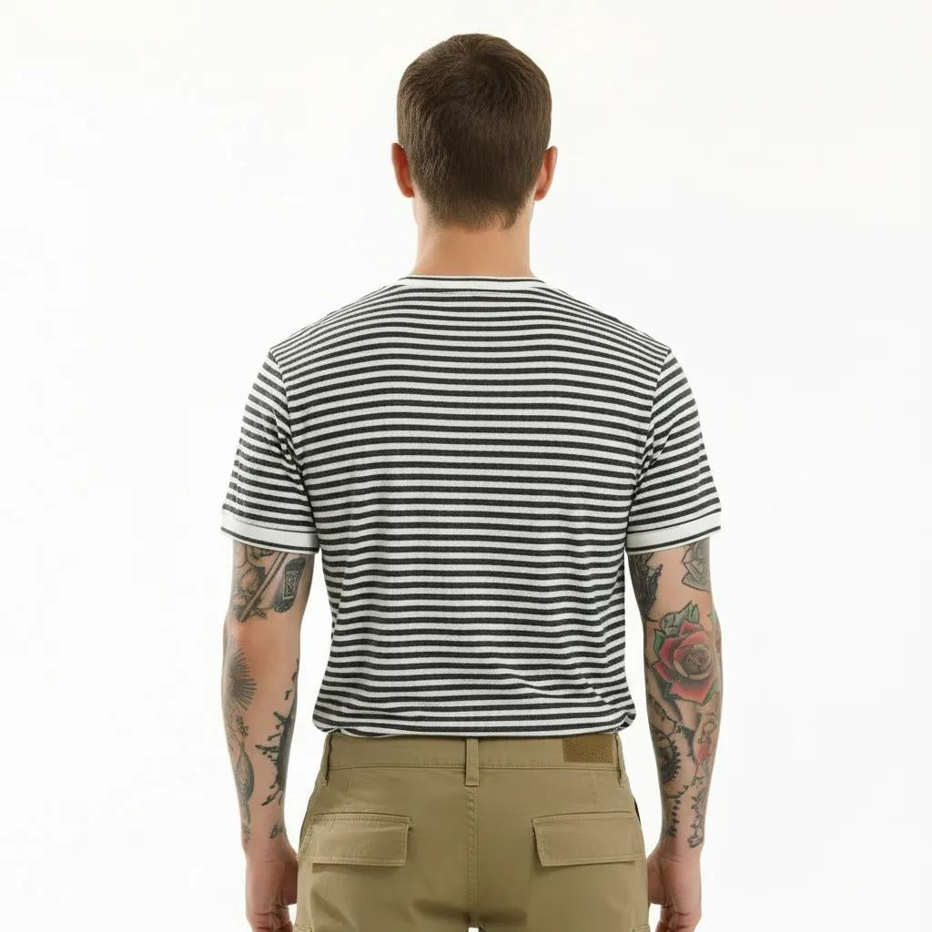 Octave Men Striped T-shirt