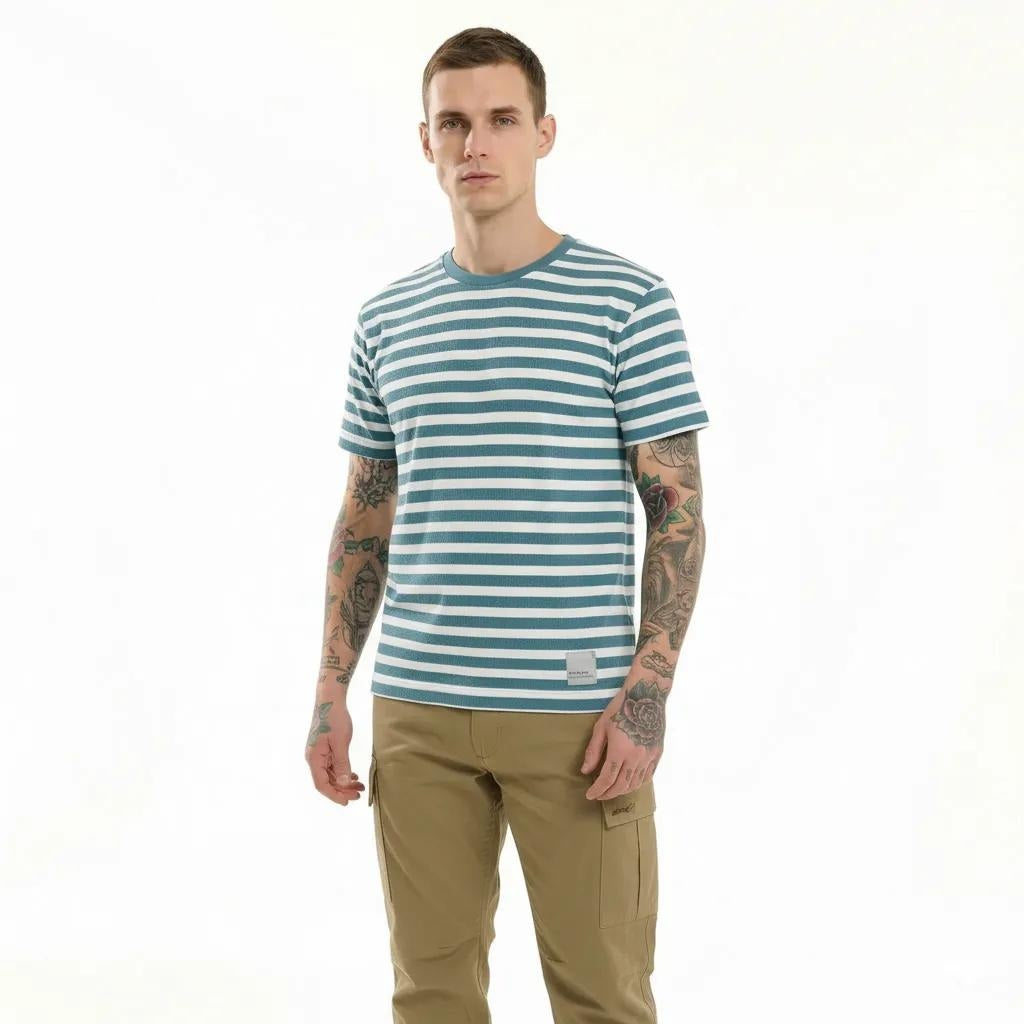 Octave Men Striped T-shirt