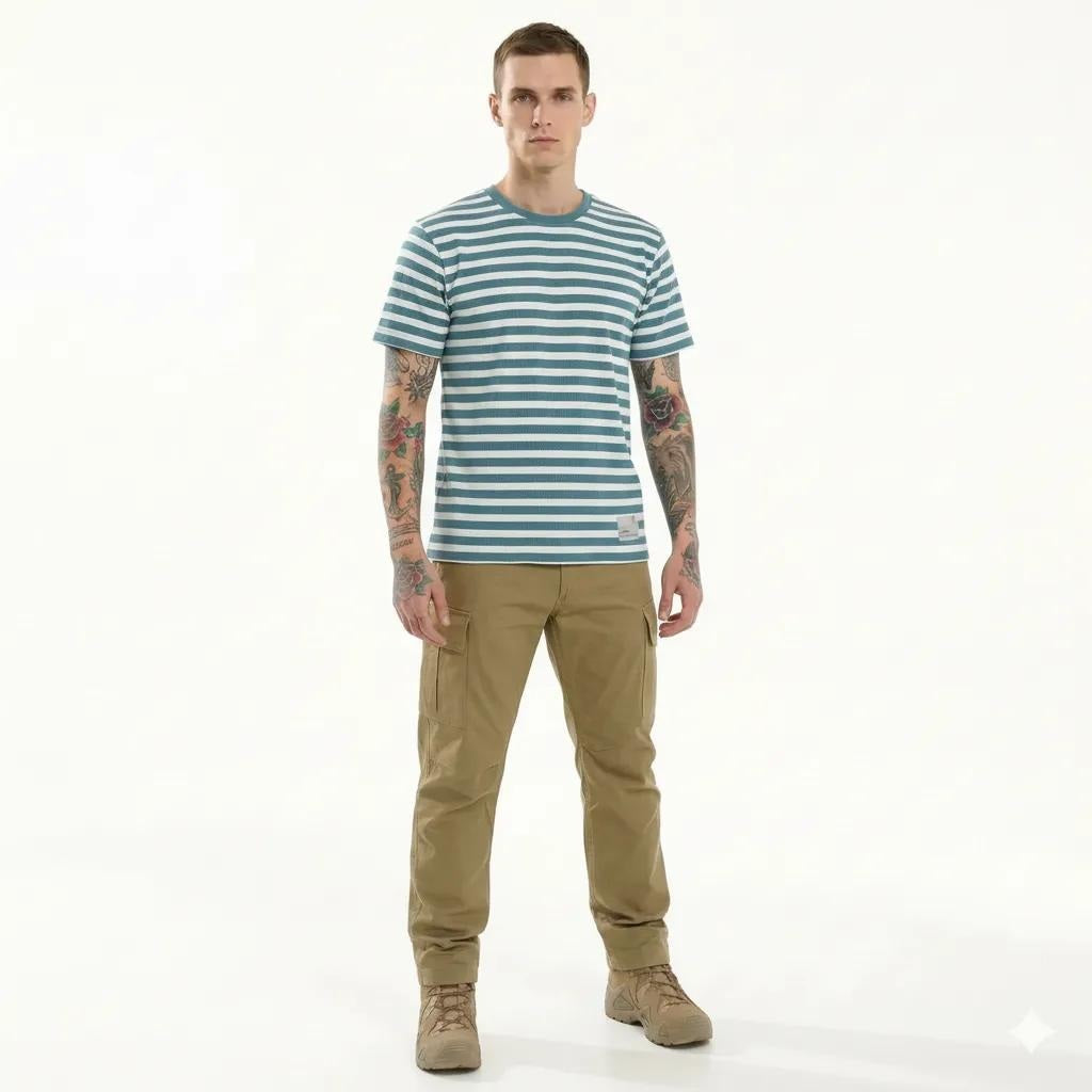 Octave Men Striped T-shirt