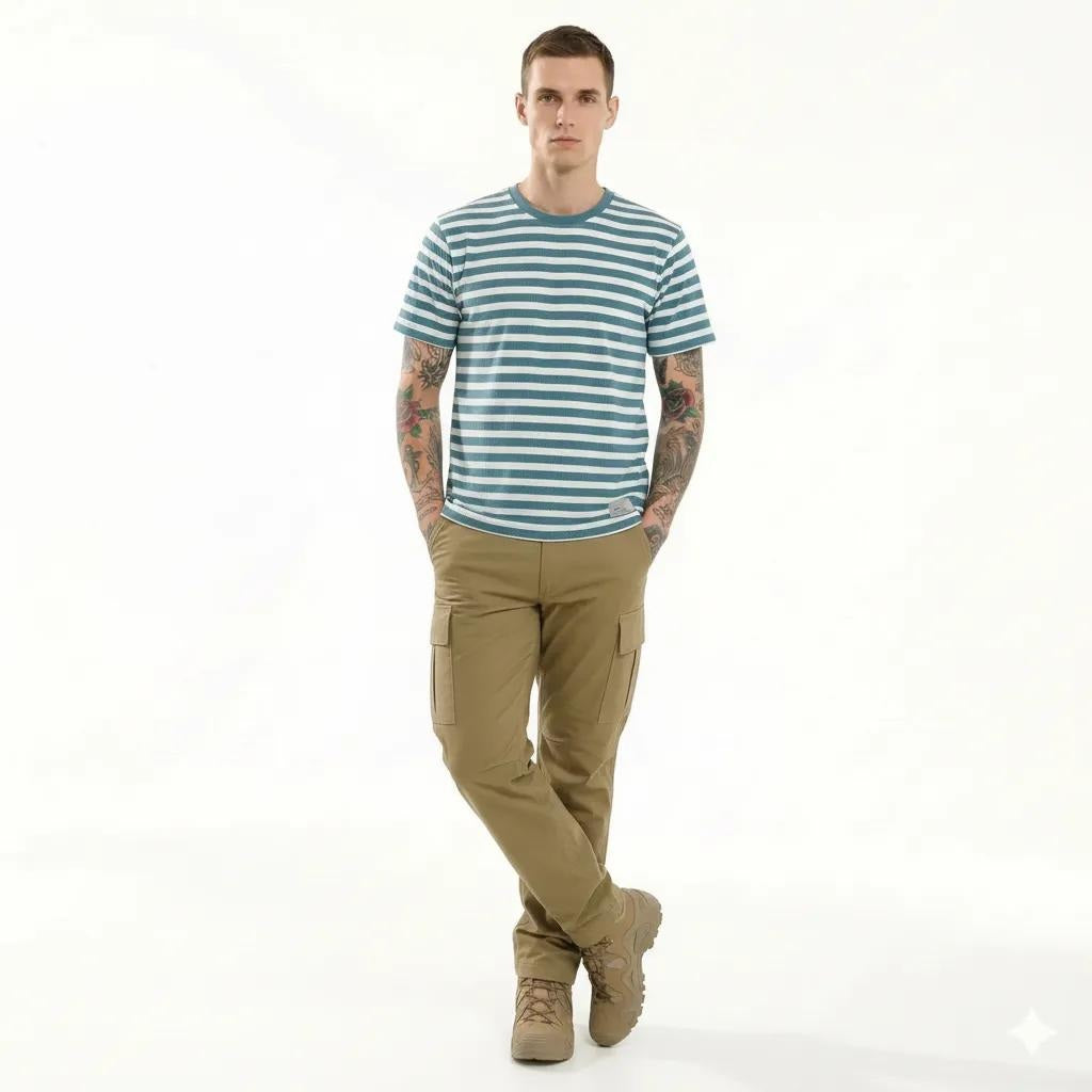 Octave Men Nile Striped T-shirt