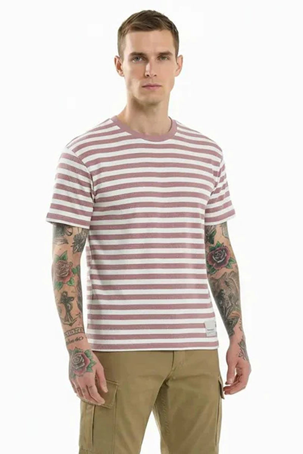 Octave Men Striped T-shirt