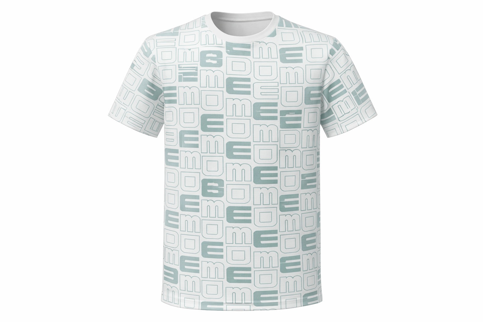 Men Mist Round Neck Typography Printed T-shirt