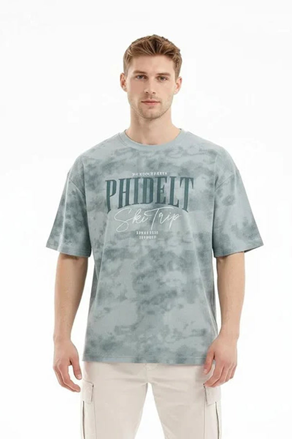 Men Typography Dyed T-shirt