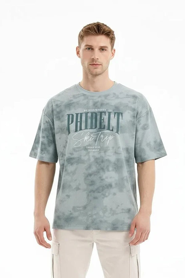 Men Typography Dyed T-shirt