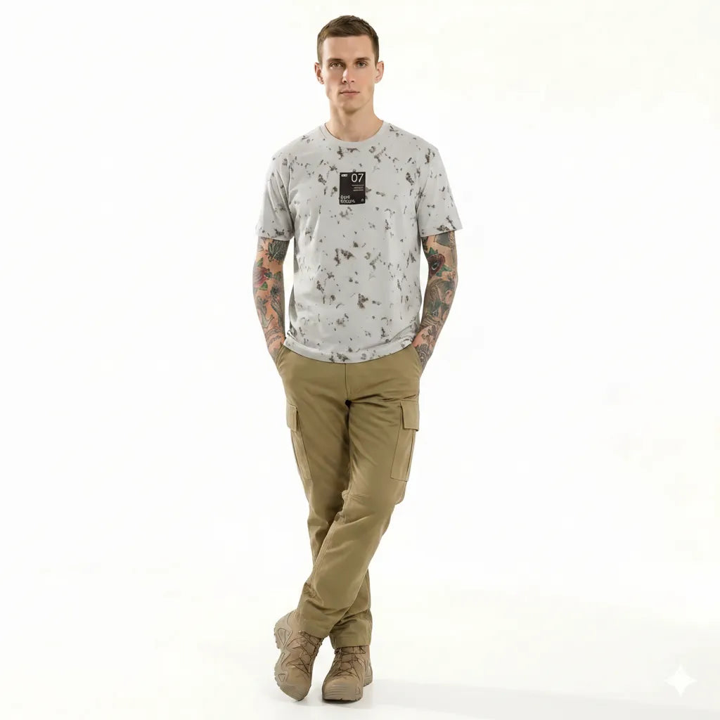 Men Chalk Printed T-shirt