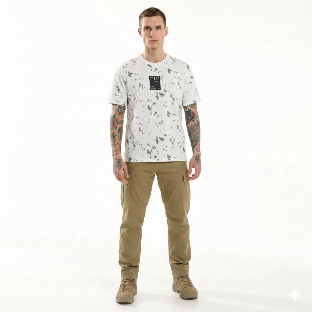 Men Tie and Dye Dyed T-shirt
