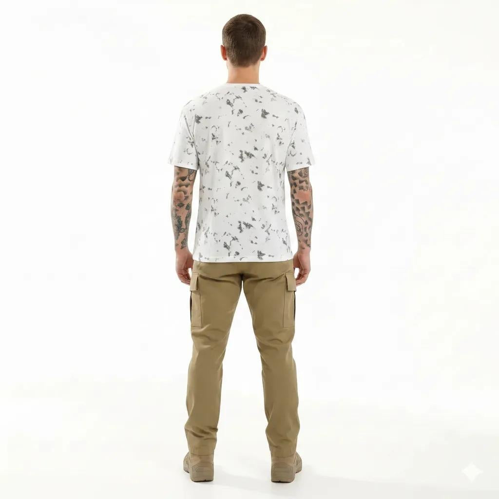 Men Off White Tie and Dye Dyed T-shirt