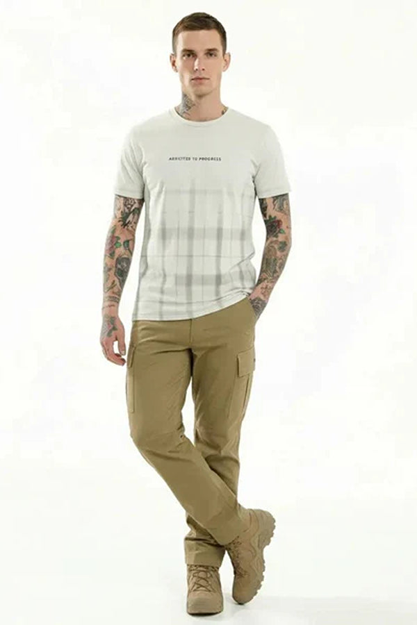 Men Checked T-shirt