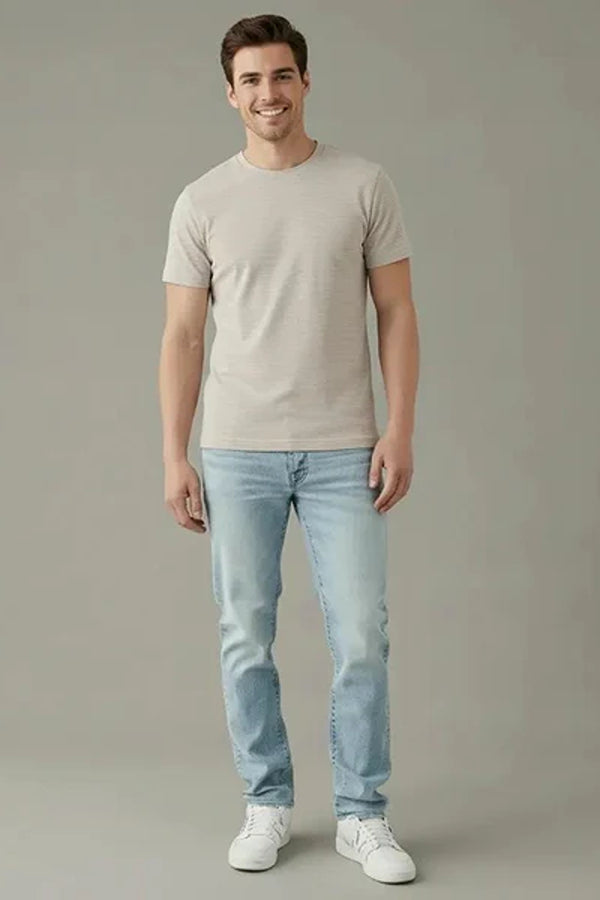 Men Solid Round  Neck T-Shirt