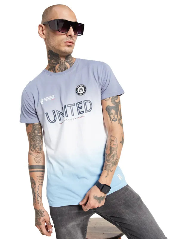 Octave Typographic Printed Cotton T-Shirt