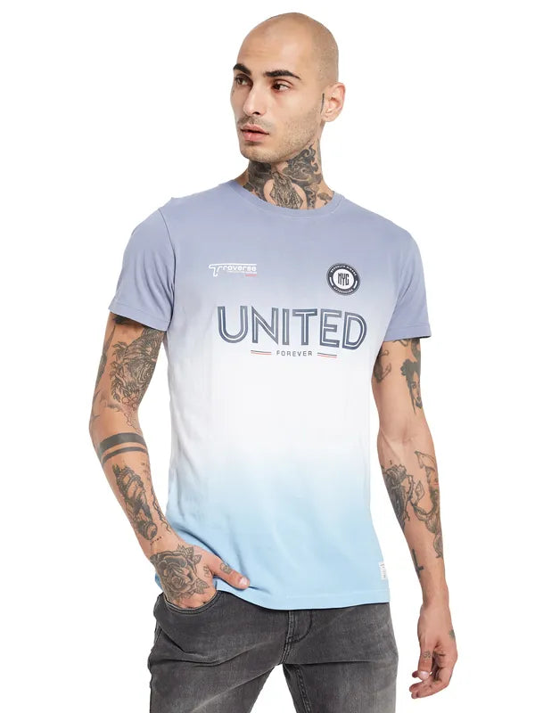 Octave Typographic Printed Cotton T-Shirt