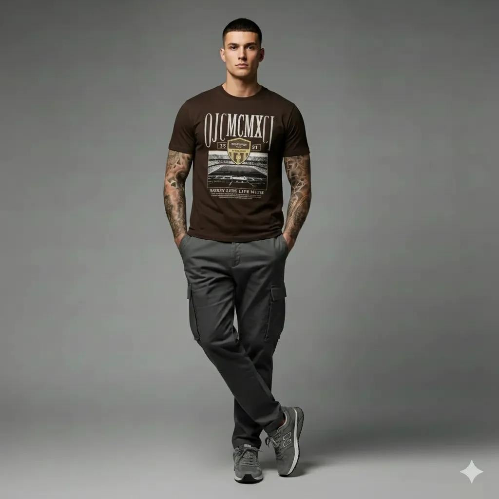 Men Coffee Printed T-shirt