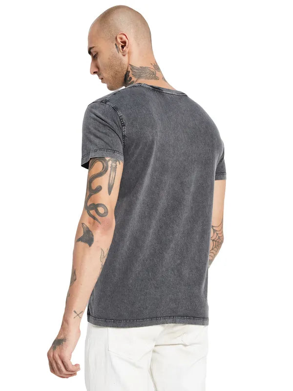 Octave Boston Celtics Printed High Neck Cotton Regular Fit Casual T-Shirt