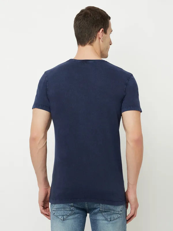 Octave Men Blue T-Shirt