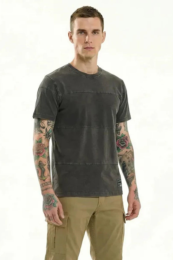 Men Solid Round Neck T-shirt