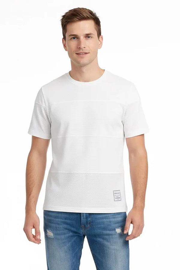 Men Solid Round Neck T-shirt
