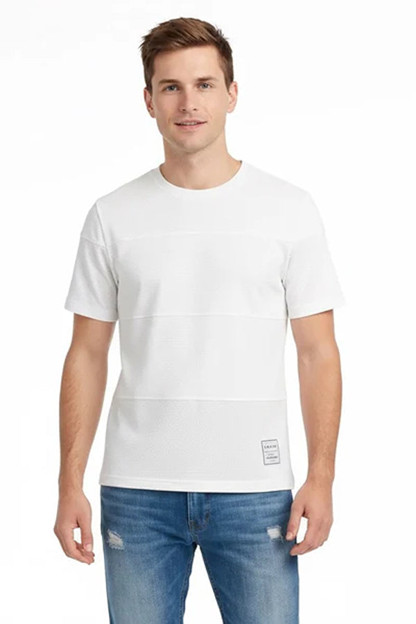 Men Solid Round Neck T-shirt