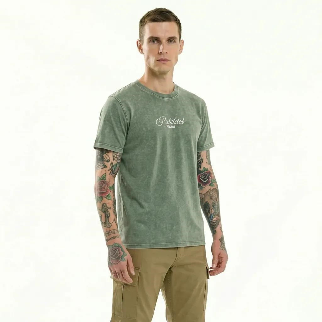 Men Desert Sage Typography Printed T-shirt