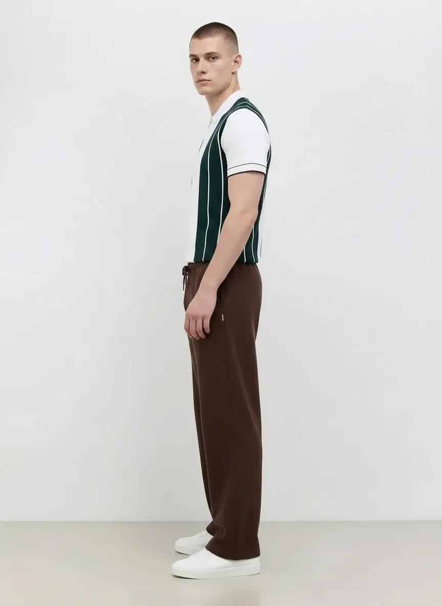 Men Coffee Solid Regular Fit Track Pants