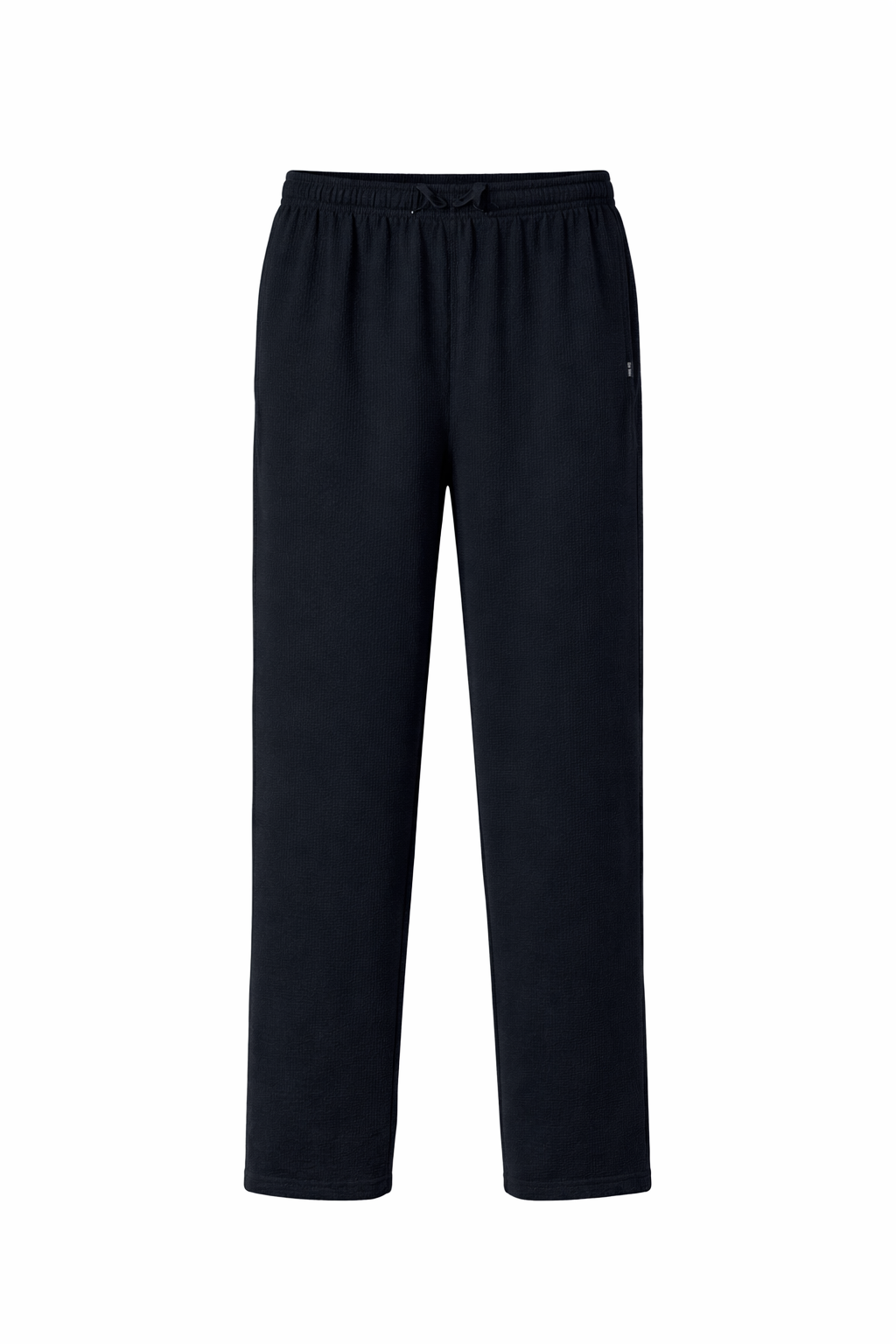 Men Dark Navy Solid Regular Fit Track Pants