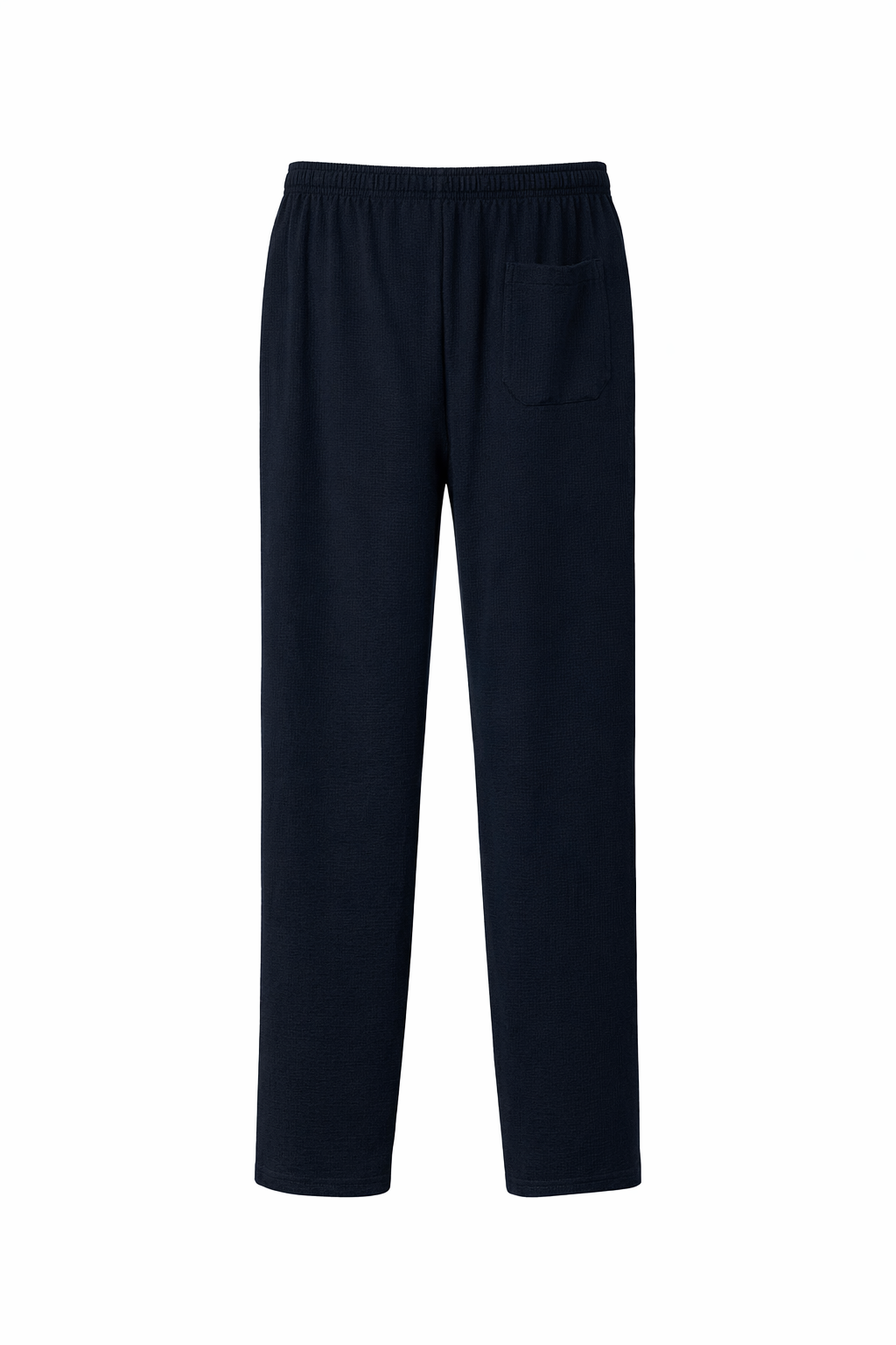 Men Dark Navy Solid Regular Fit Track Pants