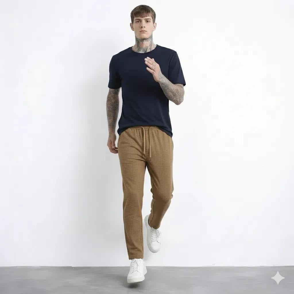 Octave Men Mocha Regular Fit Track Pants