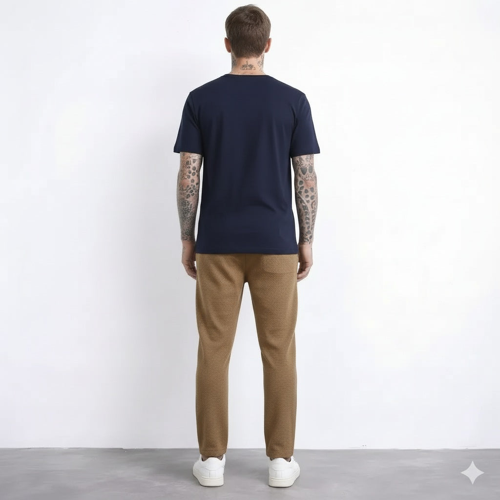 Octave Men Mocha Regular Fit Track Pants