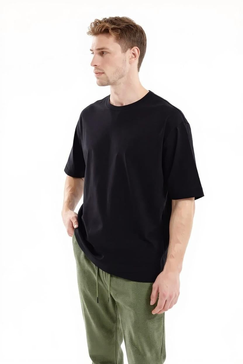 Men Olive Solid Regular Fit Track Pants