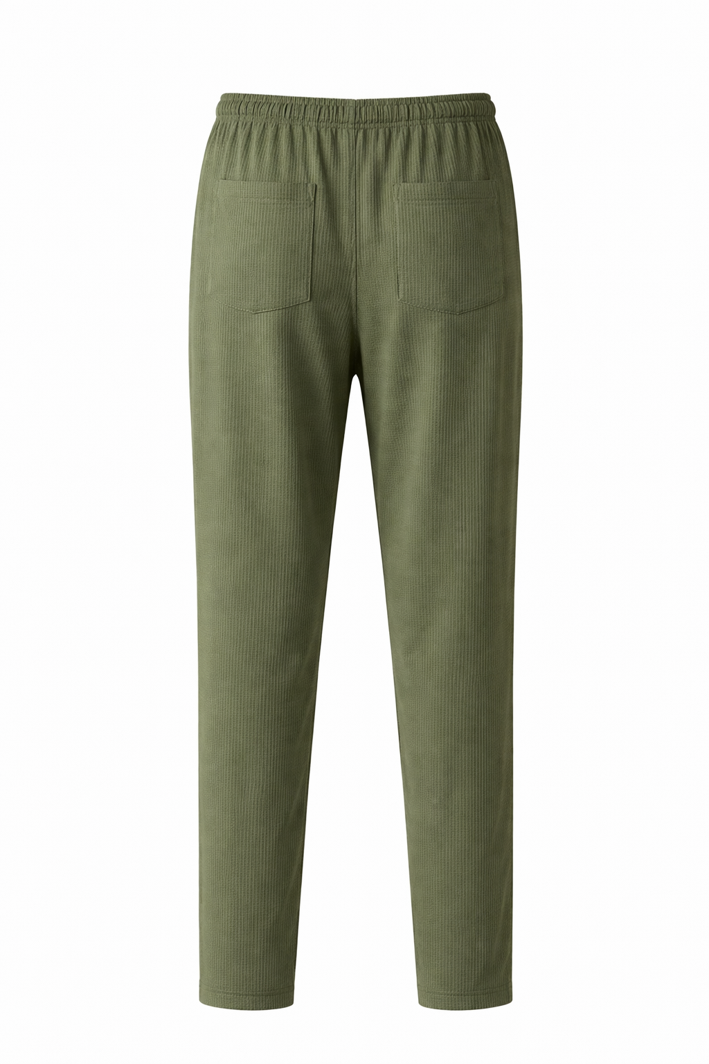 Men Olive Solid Regular Fit Track Pants
