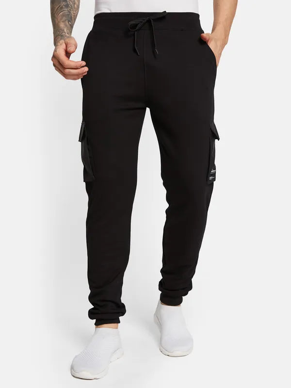 Octave Men Cotton Mid Rise Track Pants