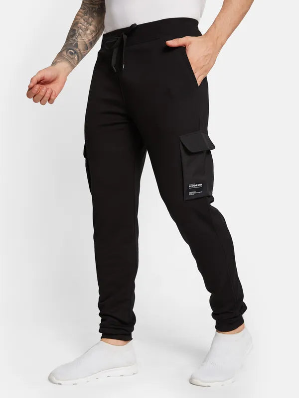 Octave Men Cotton Mid Rise Track Pants