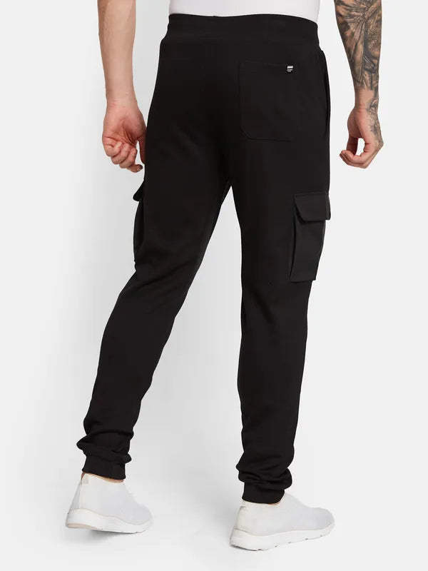 Octave Men Cotton Mid Rise Track Pants