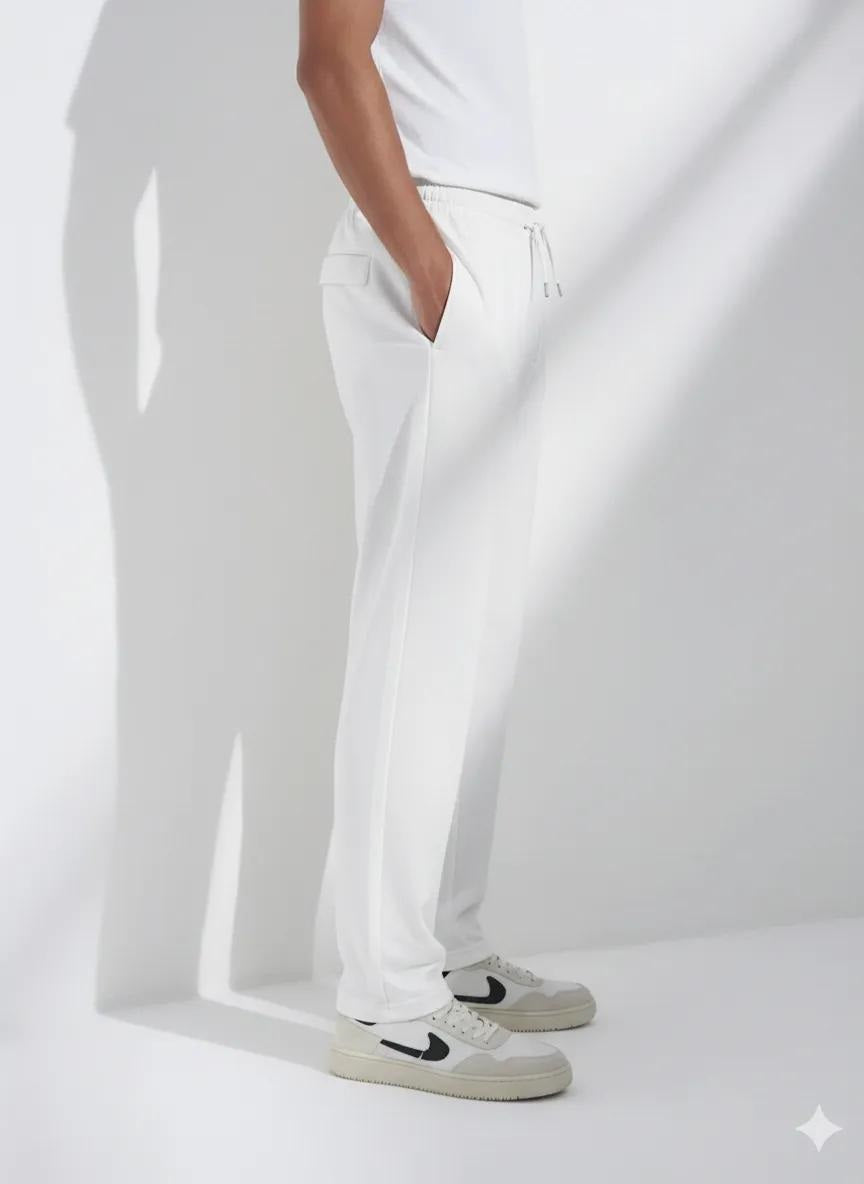 Men Solid Regular Fit Track Pants