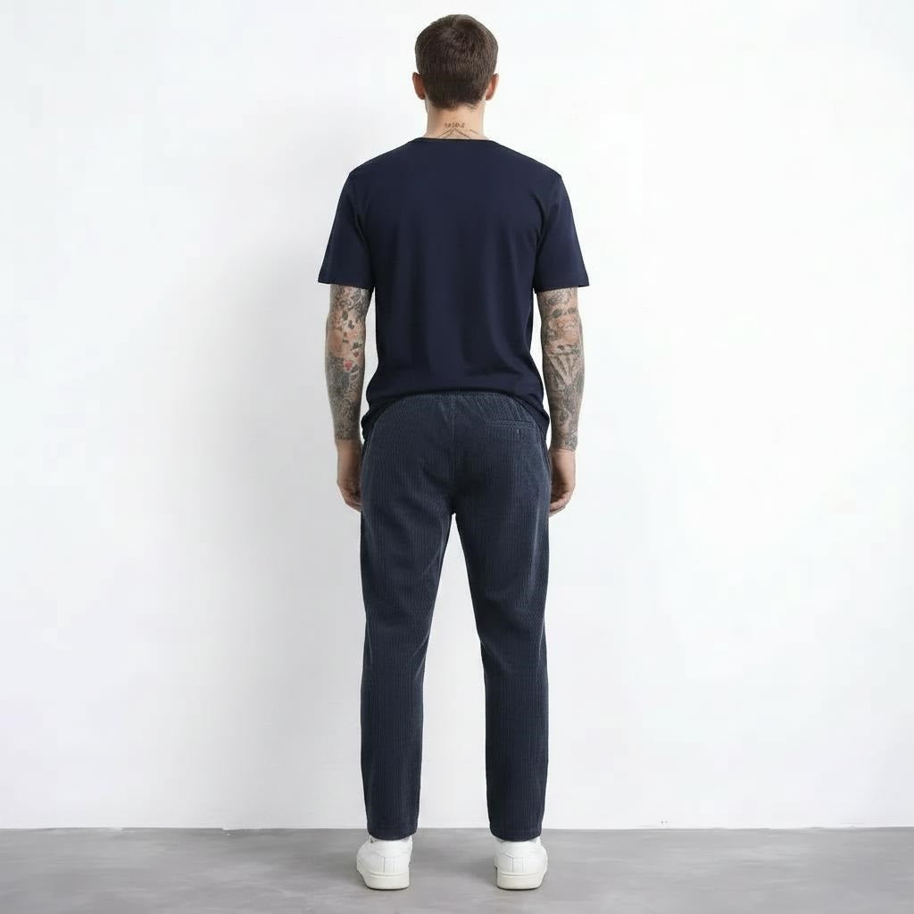 Men Regular Fit Textured Track Pants