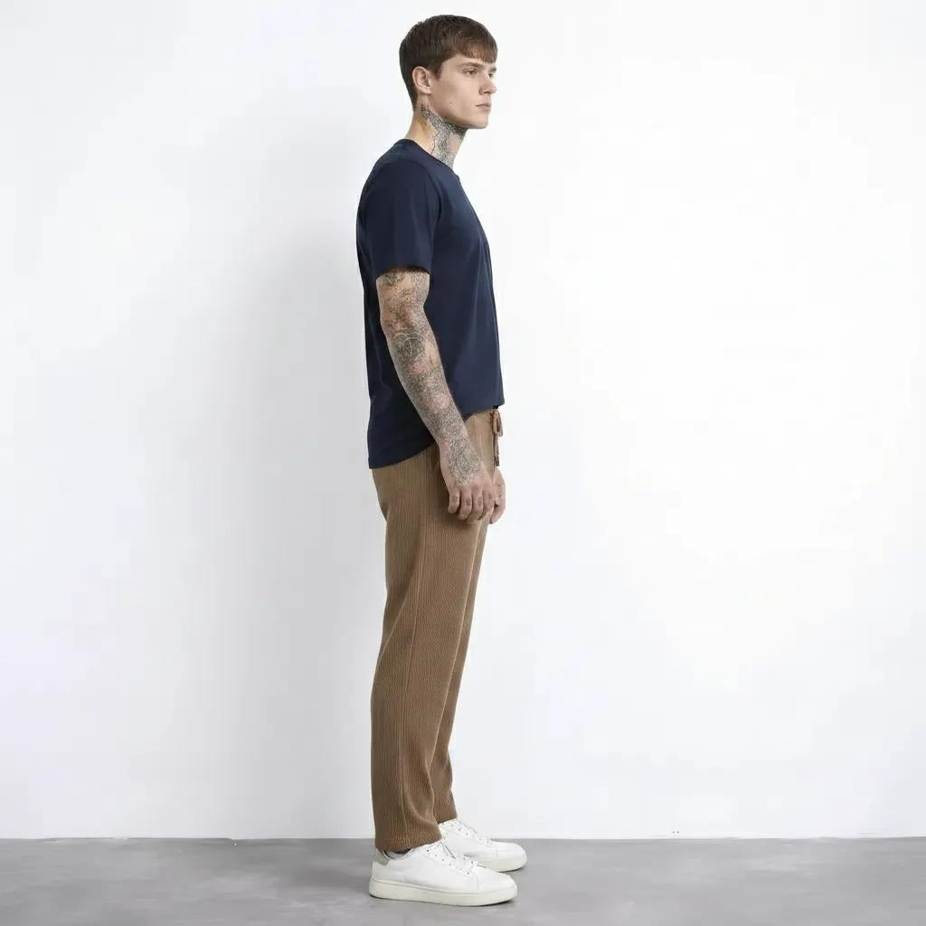 Men Regular Fit Textured Joggers