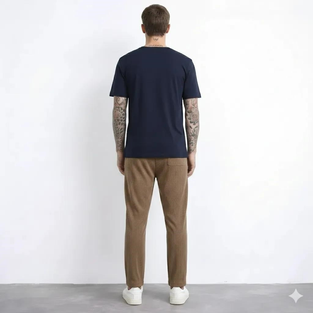 Men Regular Fit Textured Joggers