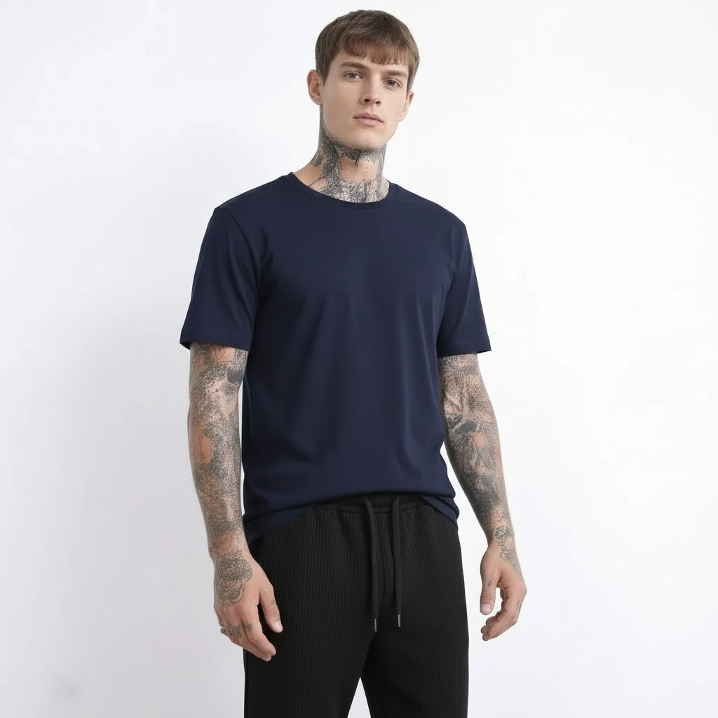Octave Men Black Regular Fit Track Pants
