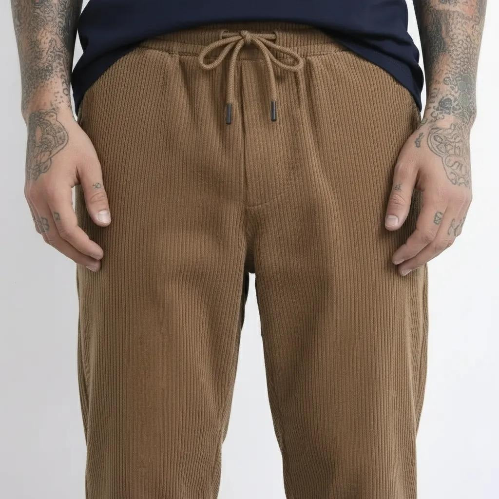 Octave Men Dark Fawn Regular Fit Track Pants