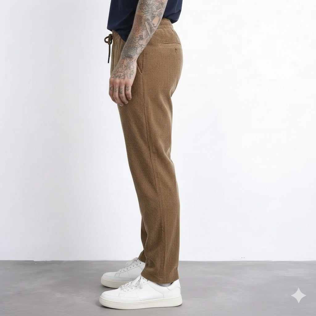 Octave Men Dark Fawn Regular Fit Track Pants